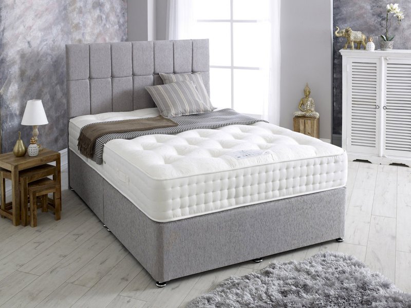 Luxcell Comfort mattress and Divan set in DAMASK fabric