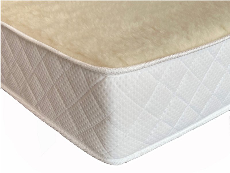 Luxcell Orthopaedic mattress with integrated Merino wool topper
