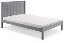 Boro Wooden low foot end bed frame in grey