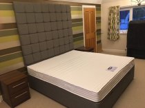Tall square panel headboard