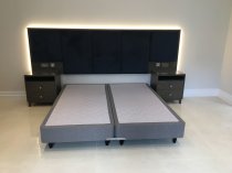 Five panel low headboard wall