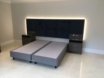 Five panel low headboard wall