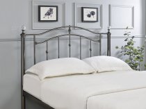Porto Black Chrome and crystal metal bed