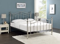 Porto Chrome and crystal metal bed