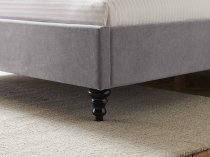 Vino bedstead in light grey fabric