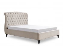 Vino bedstead in a natural tone fabric