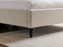 Vino bedstead in a natural tone fabric