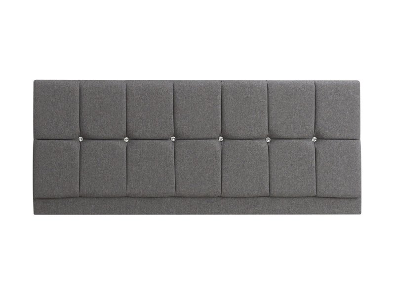 Torde Nithe headboard with diamonte buttons in choice of fabrics and colours