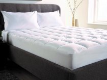 Luxcell high loft quilted mattress topper with fitted skirt